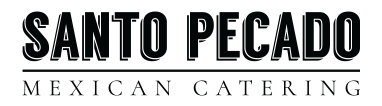 Santo Pecado Mexican Catering logo Toronto Canada Tacos
