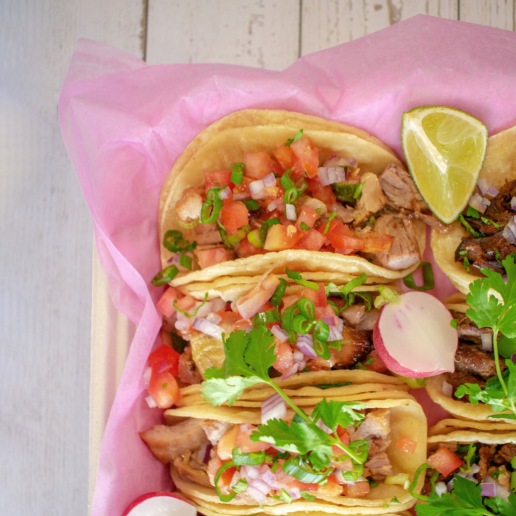 Meat Taco Fiesta Box - 12 Tacos   *Serves 2-3 people*